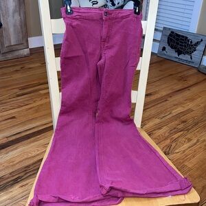 Rock and roll Denim girls jeans plum color size 14